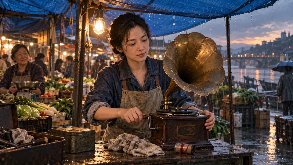 雨棚下的留声机：雨棚一响，八年沉默有了回声