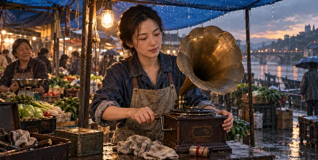 雨棚下的留声机：雨棚一响，八年沉默有了回声